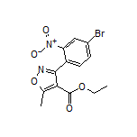 3-(4-溴-2-硝基苯基)-5-甲基异噁唑-4-甲酸乙酯