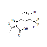3-[4-溴-3-(三氟甲基)苯基]-5-甲基异噁唑-4-甲酸