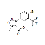 3-[4-溴-3-(三氟甲基)苯基]-5-甲基异噁唑-4-甲酸甲酯