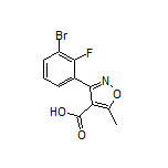 3-(3-溴-2-氟苯基)-5-甲基异噁唑-4-甲酸