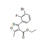 3-(3-溴-2-氟苯基)-5-甲基异噁唑-4-甲酸乙酯