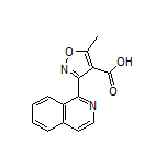 3-(1-异喹啉基)-5-甲基异噁唑-4-甲酸