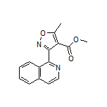 3-(1-异喹啉基)-5-甲基异噁唑-4-甲酸甲酯