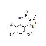 3-(4-溴-2,5-二甲氧基苯基)-5-甲基异噁唑-4-甲酸