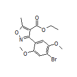 3-(4-溴-2,5-二甲氧基苯基)-5-甲基异噁唑-4-甲酸乙酯