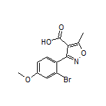 3-(2-溴-4-甲氧基苯基)-5-甲基异噁唑-4-甲酸