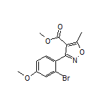 3-(2-溴-4-甲氧基苯基)-5-甲基异噁唑-4-甲酸甲酯