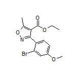 3-(2-溴-4-甲氧基苯基)-5-甲基异噁唑-4-甲酸乙酯