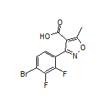 3-(4-溴-2,3-二氟苯基)-5-甲基异噁唑-4-甲酸