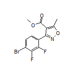3-(4-溴-2,3-二氟苯基)-5-甲基异噁唑-4-甲酸甲酯