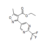 5-甲基-3-[2-(三氟甲基)-5-嘧啶基]异噁唑-4-甲酸乙酯