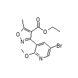 3-(5-溴-2-甲氧基-3-吡啶基)-5-甲基异噁唑-4-甲酸乙酯