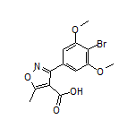3-(4-溴-3,5-二甲氧基苯基)-5-甲基异噁唑-4-甲酸