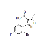 3-(2-溴-4-碘苯基)-5-甲基异噁唑-4-甲酸