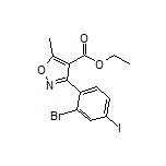 3-(2-溴-4-碘苯基)-5-甲基异噁唑-4-甲酸乙酯