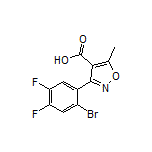 3-(2-溴-4,5-二氟苯基)-5-甲基异噁唑-4-甲酸