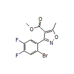3-(2-溴-4,5-二氟苯基)-5-甲基异噁唑-4-甲酸甲酯