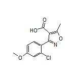 3-(2-氯-4-甲氧基苯基)-5-甲基异噁唑-4-甲酸