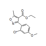 3-(2-氯-4-甲氧基苯基)-5-甲基异噁唑-4-甲酸乙酯