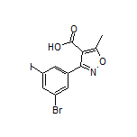 3-(3-溴-5-碘苯基)-5-甲基异噁唑-4-甲酸