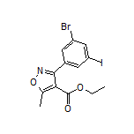 3-(3-溴-5-碘苯基)-5-甲基异噁唑-4-甲酸乙酯