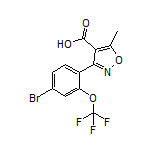 3-[4-溴-2-(三氟甲氧基)苯基]-5-甲基异噁唑-4-甲酸