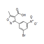 3-(3-溴-5-硝基苯基)-5-甲基异噁唑-4-甲酸