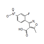 3-(2-氟-4-硝基苯基)-5-甲基异噁唑-4-甲酸