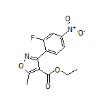 3-(2-氟-4-硝基苯基)-5-甲基异噁唑-4-甲酸乙酯