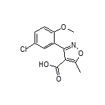 3-(5-氯-2-甲氧基苯基)-5-甲基异噁唑-4-甲酸