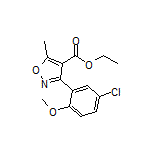 3-(5-氯-2-甲氧基苯基)-5-甲基异噁唑-4-甲酸乙酯