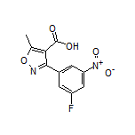 3-(3-氟-5-硝基苯基)-5-甲基异噁唑-4-甲酸