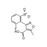 3-(2-氟-6-硝基苯基)-5-甲基异噁唑-4-甲酸