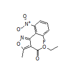 3-(2-氟-6-硝基苯基)-5-甲基异噁唑-4-甲酸乙酯