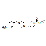 4-[[4-[(1-Boc-4-哌啶基)甲基]-1-哌嗪基]甲基]苯胺