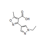 3-(1-乙基-4-吡唑基)-5-甲基异噁唑-4-甲酸