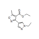 3-(1-乙基-4-吡唑基)-5-甲基异噁唑-4-甲酸乙酯