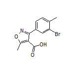 3-(3-溴-4-甲基苯基)-5-甲基异噁唑-4-甲酸
