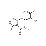 3-(3-溴-4-甲基苯基)-5-甲基异噁唑-4-甲酸甲酯