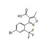 3-[4-溴-2-(三氟甲基)苯基]-5-甲基异噁唑-4-甲酸