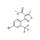 3-[4-溴-2-(三氟甲基)苯基]-5-甲基异噁唑-4-甲酸甲酯