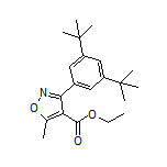 3-(3,5-二叔丁基苯基)-5-甲基异噁唑-4-甲酸乙酯