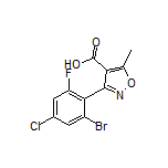3-(2-溴-4-氯-6-氟苯基)-5-甲基异噁唑-4-甲酸
