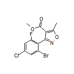 3-(2-溴-4-氯-6-氟苯基)-5-甲基异噁唑-4-甲酸甲酯