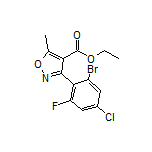 3-(2-溴-4-氯-6-氟苯基)-5-甲基异噁唑-4-甲酸乙酯
