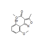 3-(2-溴-6-甲氧基苯基)-5-甲基异噁唑-4-甲酸甲酯