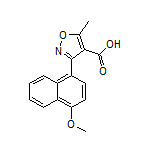 3-(4-甲氧基-1-萘基)-5-甲基异噁唑-4-甲酸