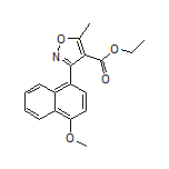 3-(4-甲氧基-1-萘基)-5-甲基异噁唑-4-甲酸乙酯