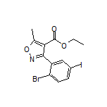 3-(2-溴-5-碘苯基)-5-甲基异噁唑-4-甲酸乙酯