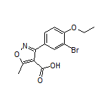 3-(3-溴-4-乙氧基苯基)-5-甲基异噁唑-4-甲酸